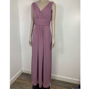 Chiffon sleeveless maxi - pastel dusty rose